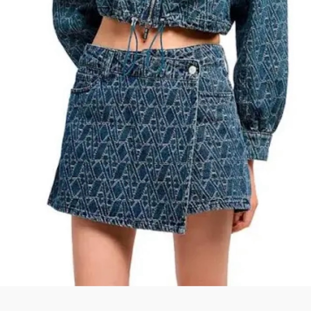 A/X Armani Exchange Blue Denim Skirt